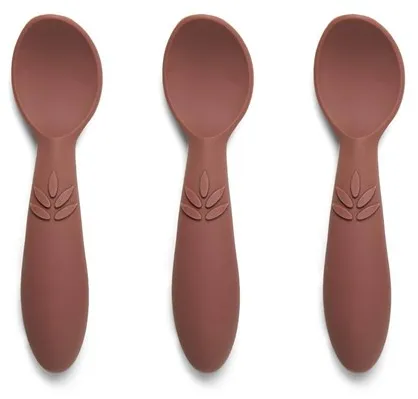 Nuuroo Ella silikonilusikat 3-pakkaus - Mahogany